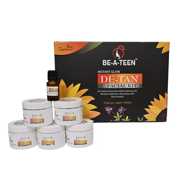 Be-A-Teen De-Tan Facial Kit box with jars